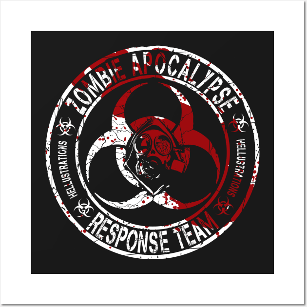 Zombie Response Team Wall Art by Hellustrations
